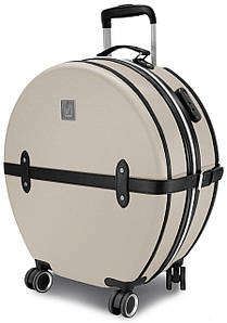 Кругла дорожня валіза Semi Line T5674-3 (S), 49 л (Champagne/Black)