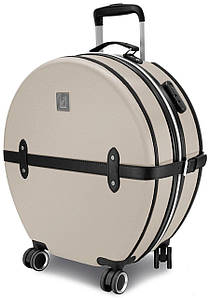 Кругла дорожня валіза Semi Line T5674-2 (S), 49 л (Champagne/Black)