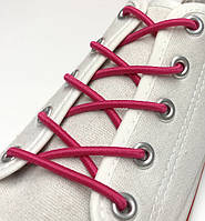Шнурки для обуви круглые Kiwi Киви шнурки резиновые эластичные 70 см Ø 3 мм Малиновый 516