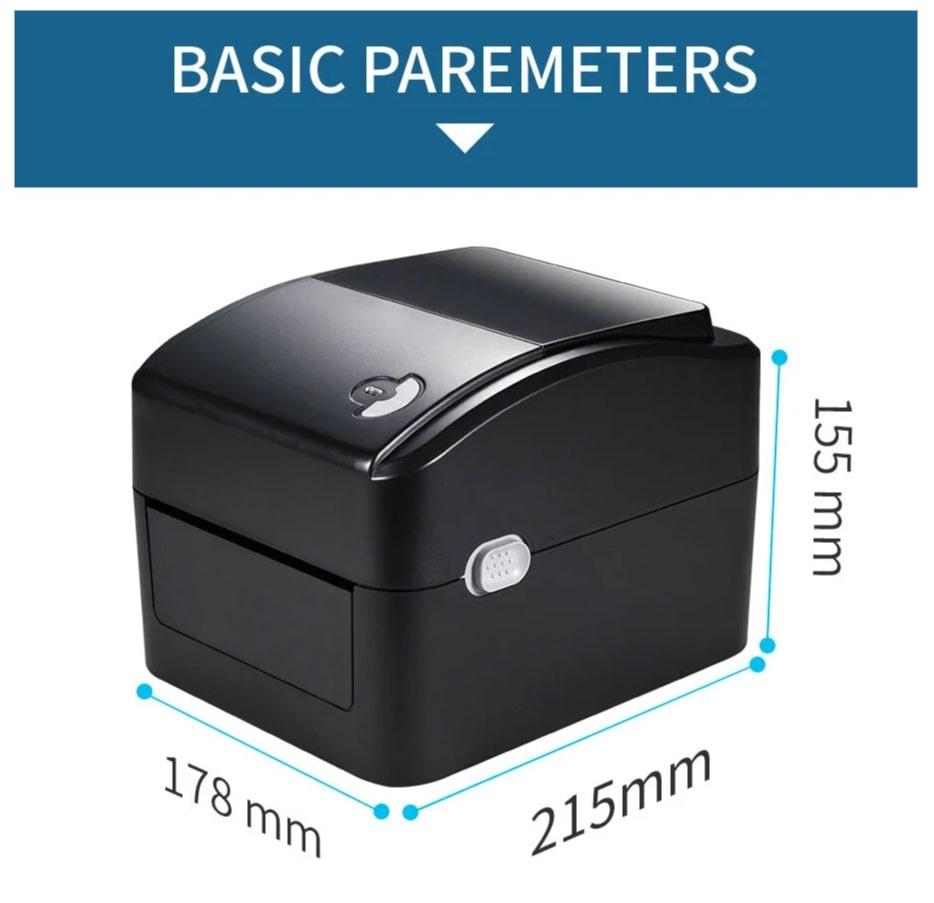 Принтер этикеток Xprinter XP-420B USB ширина до 108мм черный - фото 7 - id-p1726712212