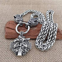 Намисто Одина з вовками Одіна (сталь) 2-неплетення. акція