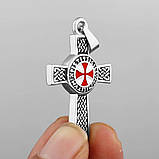 Кулон Хрест Тамплієрів (сталь), фото 2