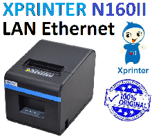 Принтер чеків Xprinter XP-N160II LAN Ethernet 80мм, обріз, чорний