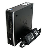 Системний блок Б/В HP Elite 8300 Ultra-Slim i3,4Гб,250Гб + кабель 220в чорний, фото 2