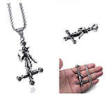 Кулон Хрест Бафомета (сталь), фото 3