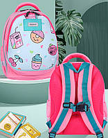 Рюкзак шкільний для дівчинки 1 2 3 клас, модний дитячий ортопедичний портфель в школу