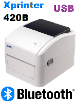 Принтер этикеток Xprinter XP-420B Bluetooth+USB ширина до 108мм