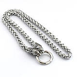 Намисто вовки декоративні з класичним молотом (сталь), фото 2