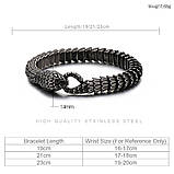 Намисто Цеп Чорна змія (сталь) набір, фото 4