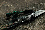 Браслет Вегвізир Руни подвійне плетіння Паракорд (метал), фото 2