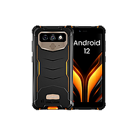 Захищений смартфон Hotwav T5 Pro orange потужний телефон з великою батареєю та захистом