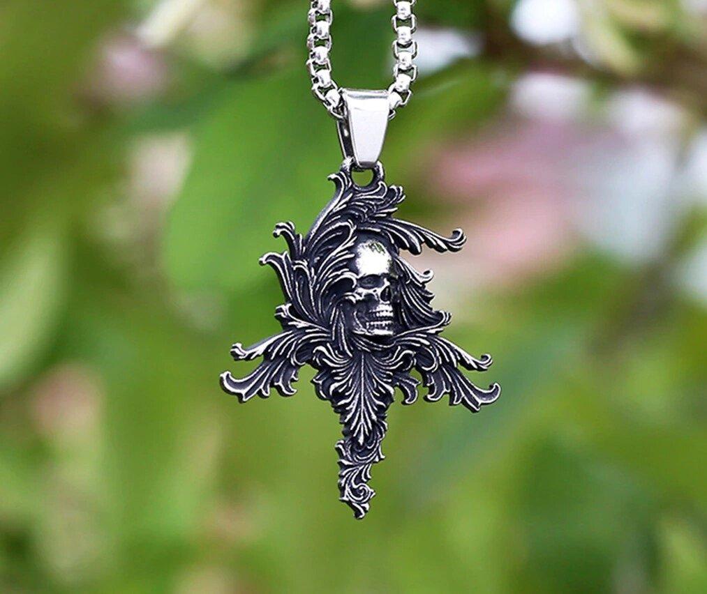 Кулон Memento mori (сталь)