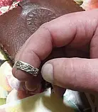 Нагородне Кільце СС «Мертва голова за боротьбу з партизанами» (сталь), фото 3