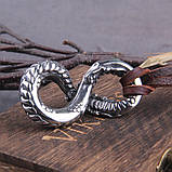 Кулон Змія-Нескінченності (сталь) об'ємний, фото 4