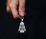 Кулон Храму Сатани-Благословення. сталь, фото 3