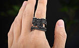 Перстень Лицехват (сталь) чорна версія. новинка, фото 5