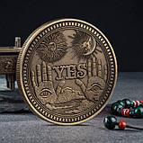 Монета Так-Ні (для ворожінь) щаслива монетка., фото 3