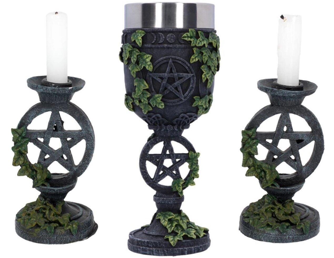 Підсвічники Стародавня пентаграма (Nemesis Now) бронза, фото 1
