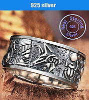 Кольцо перстень "Египетские мистерии" (серебро)
