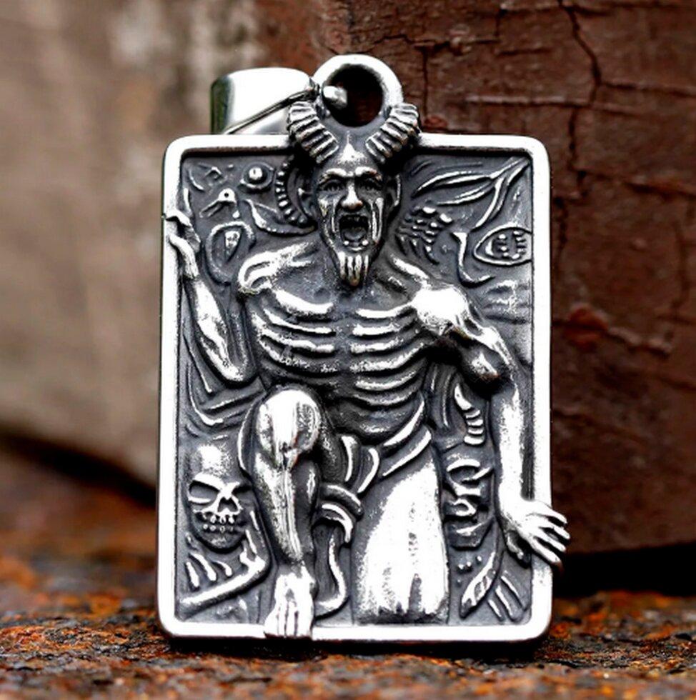 Кулон Іконка Демона - Абара (сталь), фото 1