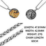 Кулон Дракона декоративний (сталь), фото 2