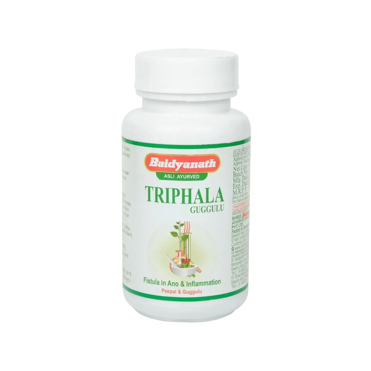 ТРИФАЛА ГУГУЛ 80ТАБ БАД'ЯТХ,TRIPHALA GUGGLE 80TAB. BADYANATH