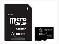 Карта памяти Micro SDHC 128Gb Apacer (class 10) + адаптер
