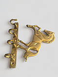 Ключница настінна "Кінь" бронза, фото 2