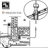 Цокольний дефлектор провітрювач підвальних приміщень, повітря в камін, ROSS - 125/135, фото 5