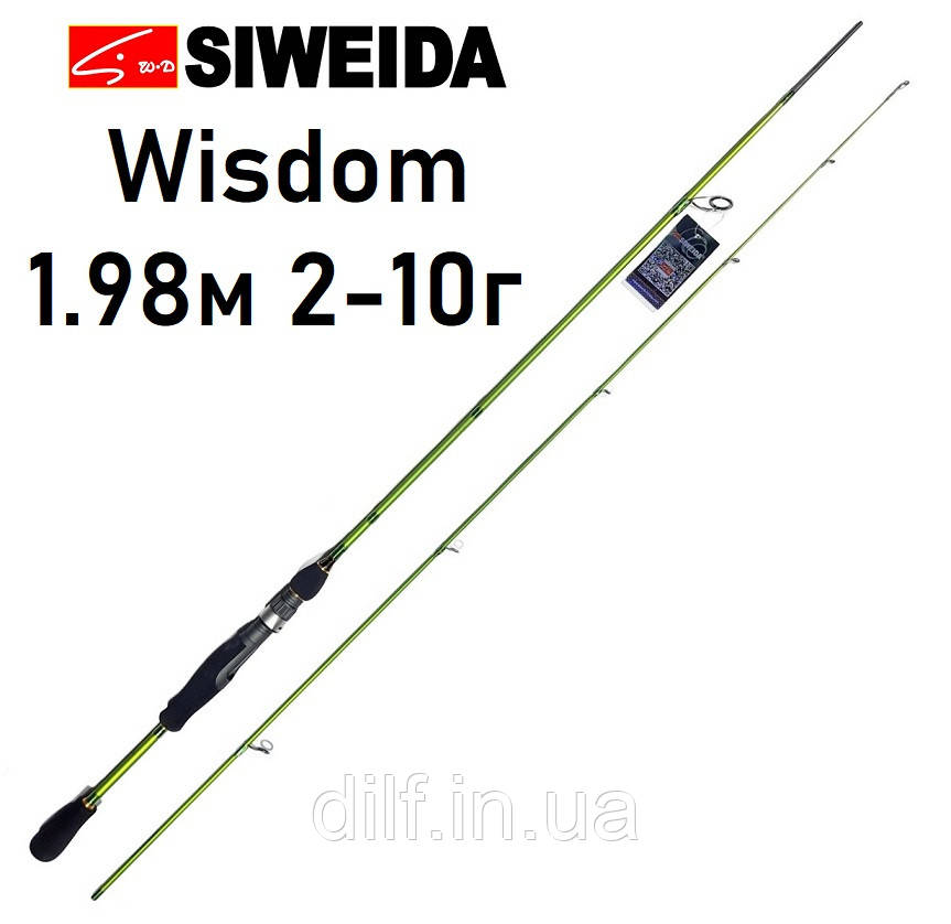 Спінінг SIWEIDA Wisdom 1.98м 2-10г карбон IM9 ультралайт