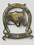 Ключниця на стіну "Підкова з Кіньми" бронзова, фото 4