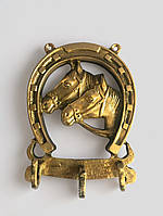 Ключниця настінна "Підкова з кіньми" бронза
