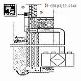 Цокольний дефлектор провітрювач підвальних приміщень, повітря в камін, ROSS - 125/135, фото 6