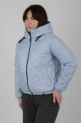 Куртка жіноча весняна коротка м-222 блакитний