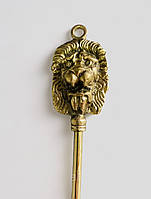 Ложка для взуття довга "Лев" з бронзи 54 см