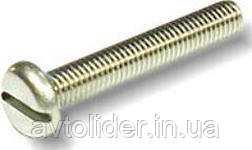 DIN 85 (ISO 1580; ГОСТ 17473-80) : гвинт з напівкруглою головкою та прямим шліцом, нержавіюча сталь