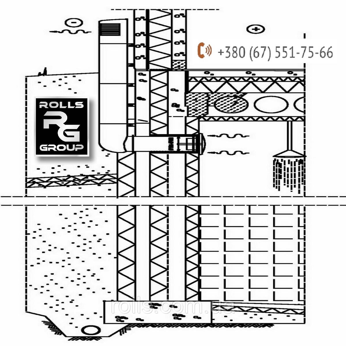 ROSS-125/135 Дефлектор цокольный, вентиляция подвальных помещений, воздух в камин - фото 7 - id-p19217195