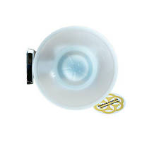 Настінна мильниця для твердого мила MILET скляна, кругла Maxiflow, настінна, фото 2