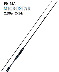Спінінг ультралайт 2.39 м 2-14 г MicroStar Feima Fuji