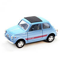 Машинка KINSMART Fiat 500 (голубая) ptoys