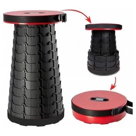 Стілець кемпінговий розкладний з регульованою висотою Retractable Folding Stool туристичний стілець для риболовлі