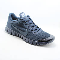 Мужские кроссовки Nike Free сетка, синие 38