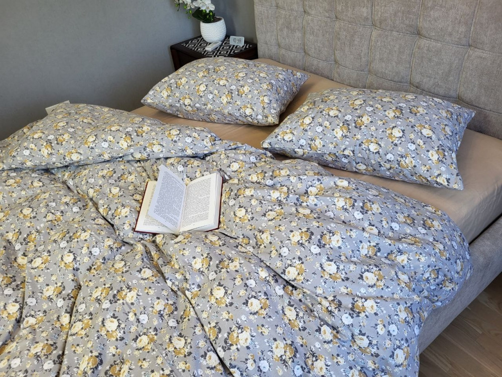 Постільна білизна фланель Фансі беж, фото 1