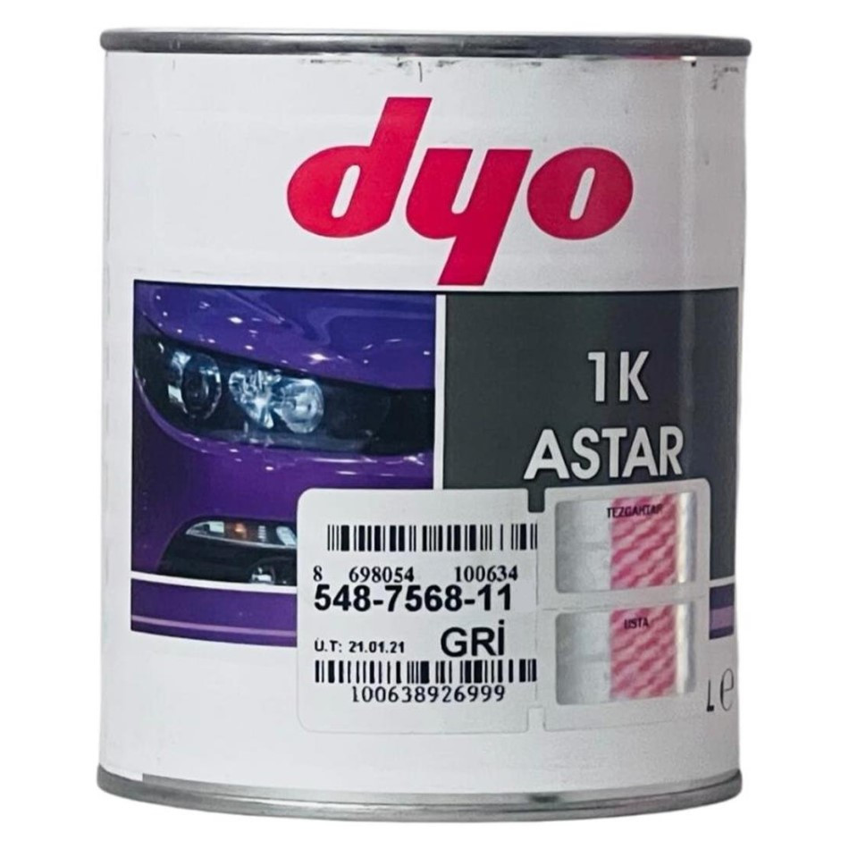 Нітроцелюлозний грунт DYO 1K 1 л сірий «118»