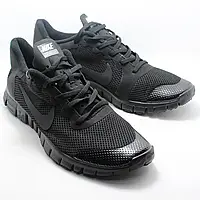 Мужские кроссовки Nike Free сетка, черные 39