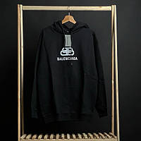 Худи Balenciaga BB Logo Hoodie Black