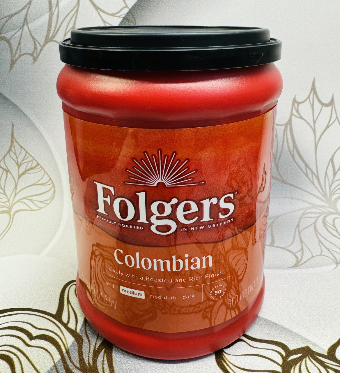 Кава мелена Folgers 100% Colombian