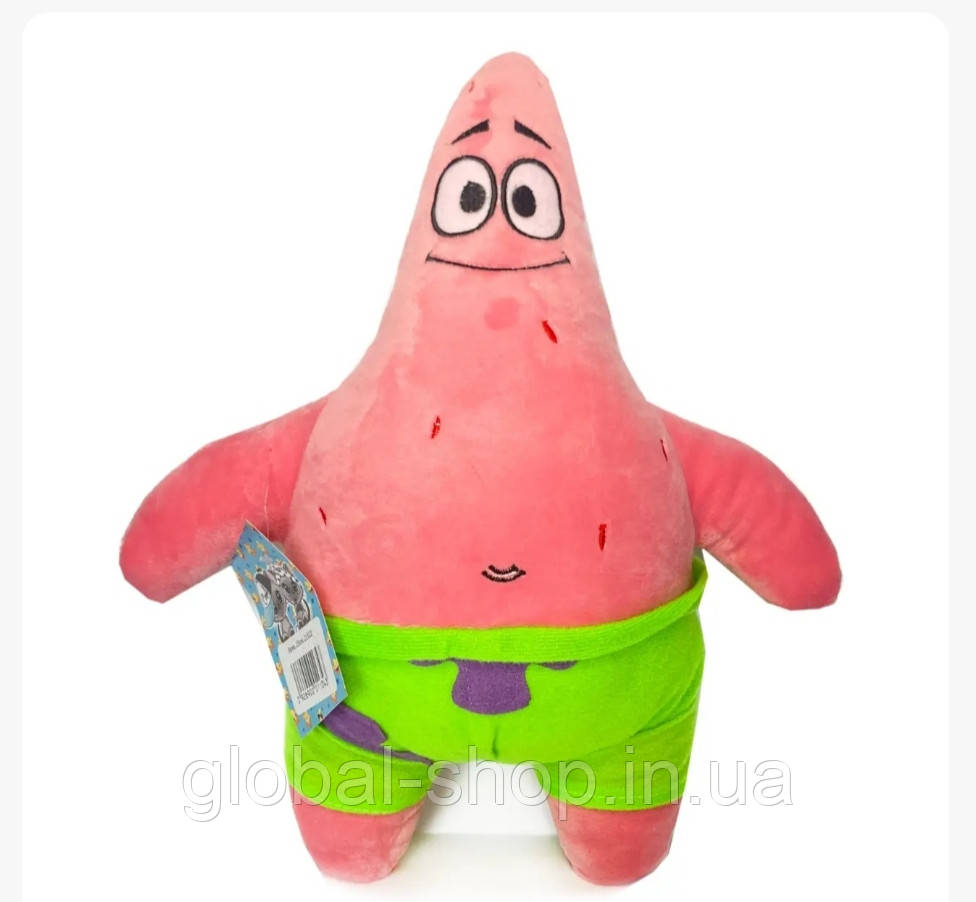 М'яка груша Патрік Стар, Морська Зірка з мультика Спанч Боб Квадратні Штани, Sponge Bob, 23 см
