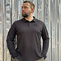 Тактична футболка поло CoolPass, довгий рукав, синій