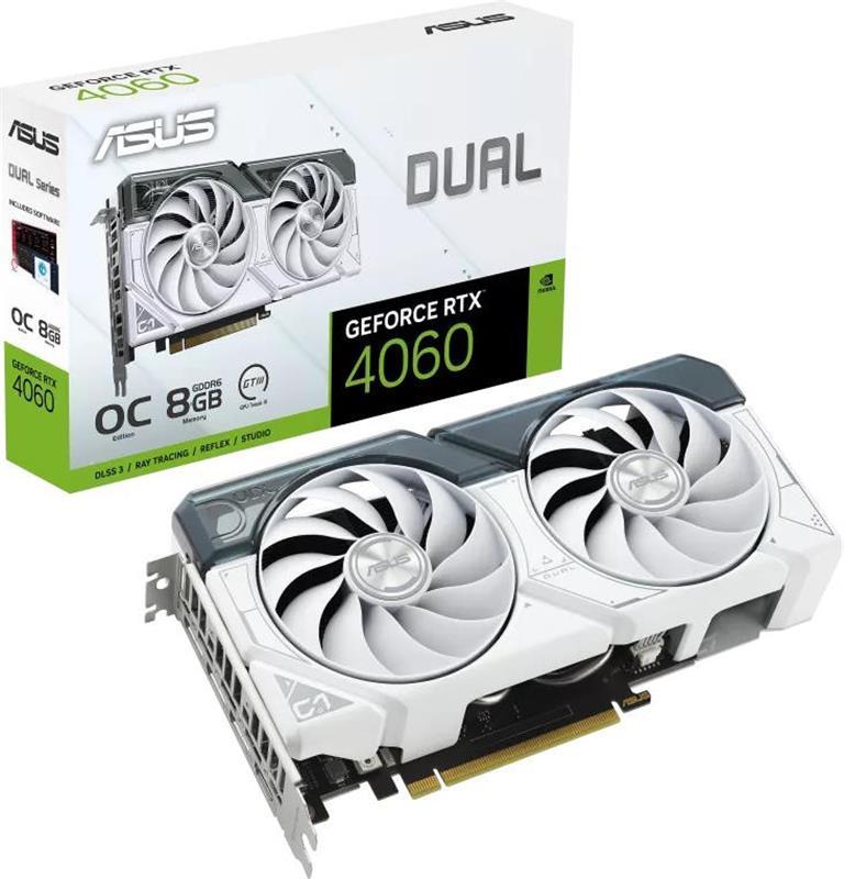 Видеокарта ASUS DUAL-RTX4060-O8G-WHITE - фото 2 - id-p2132247240